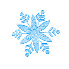 christmas snowflake on white