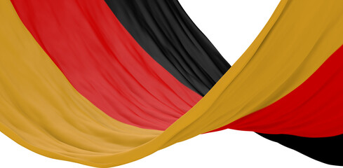 Germany flag of silk with copyspace for your text