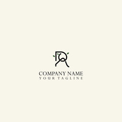 R letter with leaf logo design illustration inspiration. vector icon. simple, vintage and unique with double meaning style logos