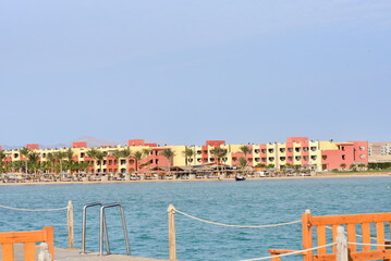 Obraz premium view of the sea from the sea