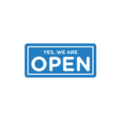 Open Sign for Store Icon Template