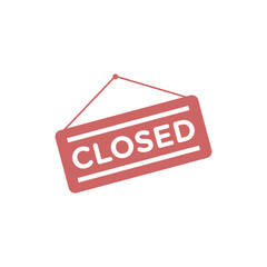 Closed Sign for Store Icon Template