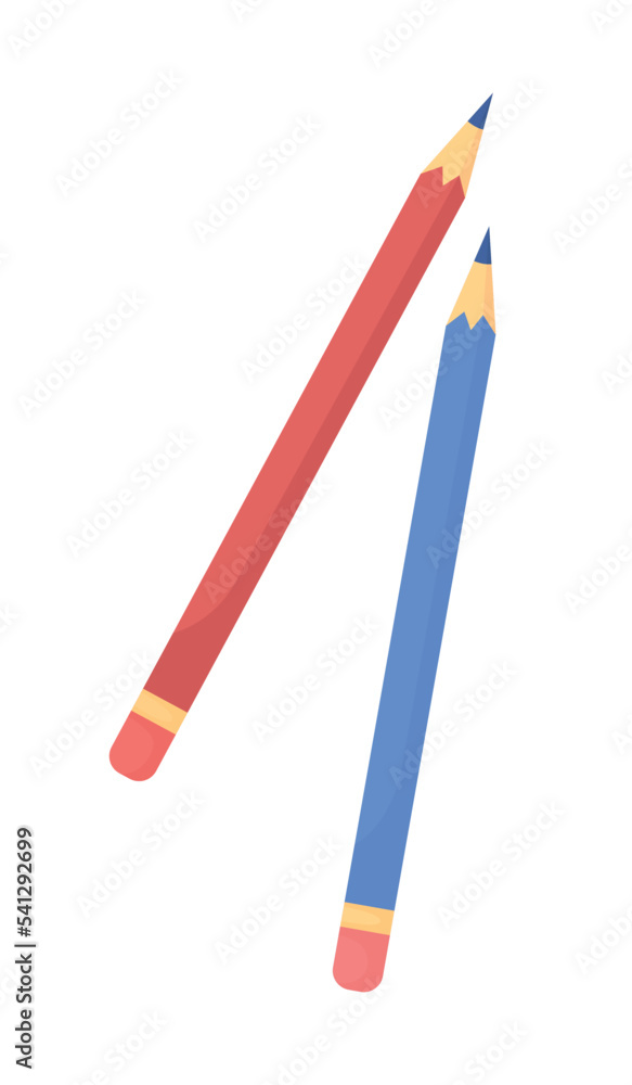 Aufkleber graphite pencils semi flat color vector object. supplies for drawing. editable element. full sized i