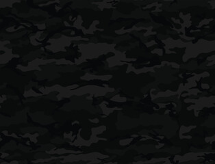 
vector camouflage black background army night design seamless fabric
