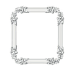 Frame, in the style of an ornament, Vector illustration eps 10, Art.	