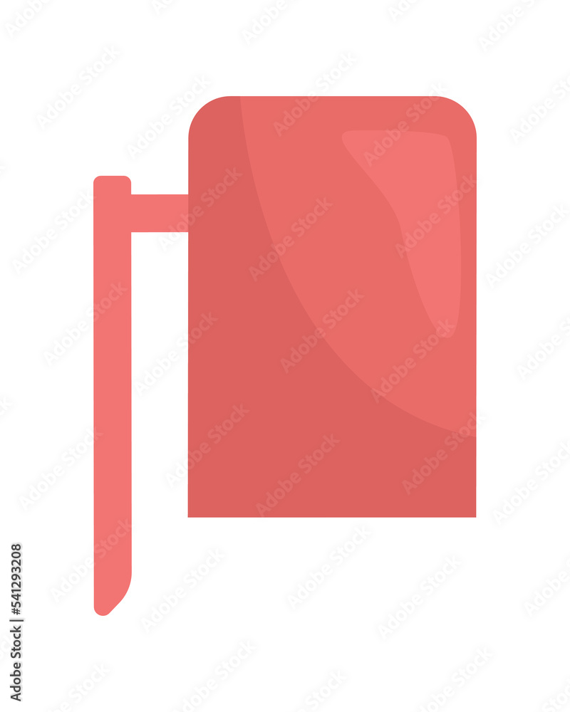 Poster marker cap semi flat color vector object. detail of highlighter. editable element. full sized item o