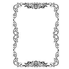 Frame, in the style of an ornament, Vector illustration eps 10, Art.	