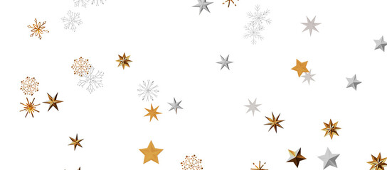 Snowflakes Falling On Snow - Winter Banner