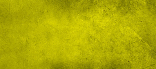 Yellow textured concrete wall wide background