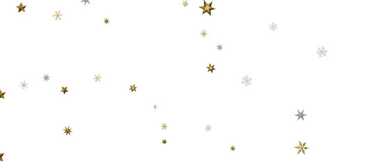 With Realistic Snowflakes Overlay On Light Silver Backdrop. Xmas Holidays