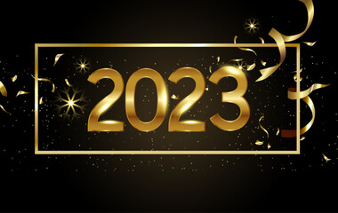 happy new year 2023 poster, banner, website design