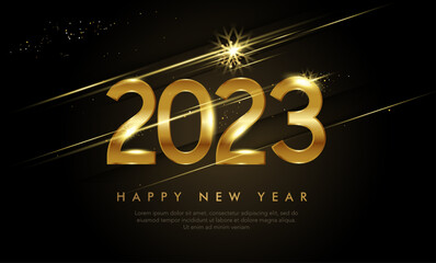 happy new year 2023 poster, banner, website design