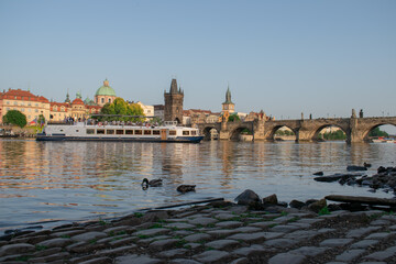 charles bridge and city castle
