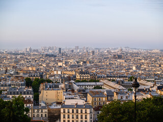City view of Paris from hill of Montmatre