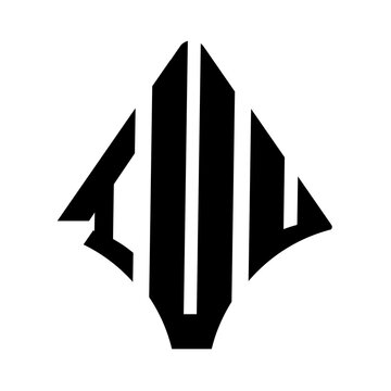 IVU logo. IVU logo letter logo design vector image. IVU letter logo design. IVU modern and creative letter logo. 3 letter logo Vector Art Stock Images.  