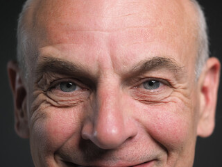 Portrait face adult man close up