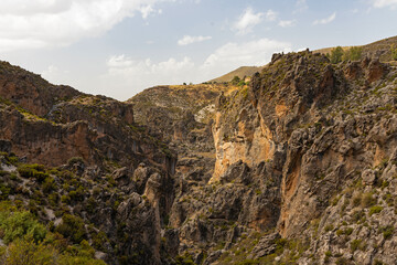 Fototapeta na wymiar Los Cahorros gorge near Granada in Andalusia