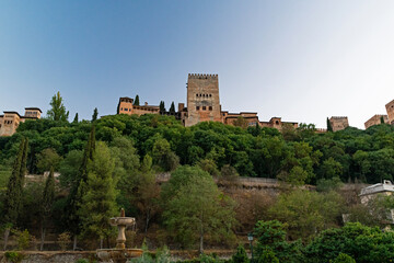 Fototapeta na wymiar view to the Alhambra in Granada
