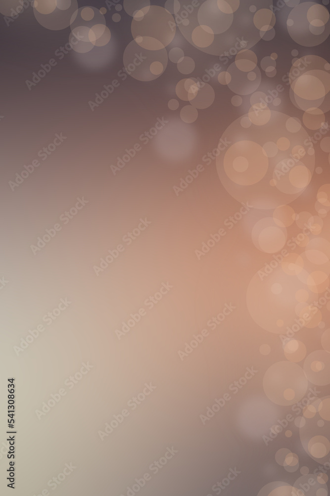 Wall mural brown blur background with empty space and bokeh lights