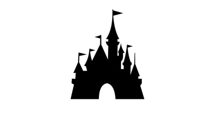 Fairytale castle silhouette © OMIA