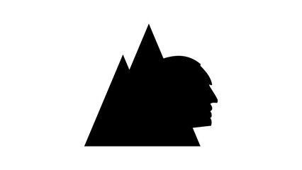 Mount Rushmore silhouette - obrazy, fototapety, plakaty