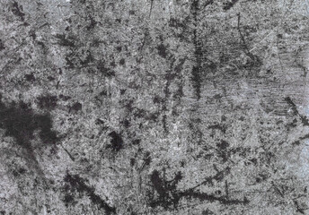 Grunge metal background or texture with scratches and cracks, close up, top view