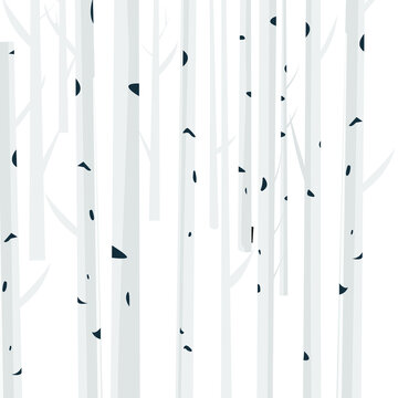 Seamless tree wallpaper trees vector pattern © Alesya