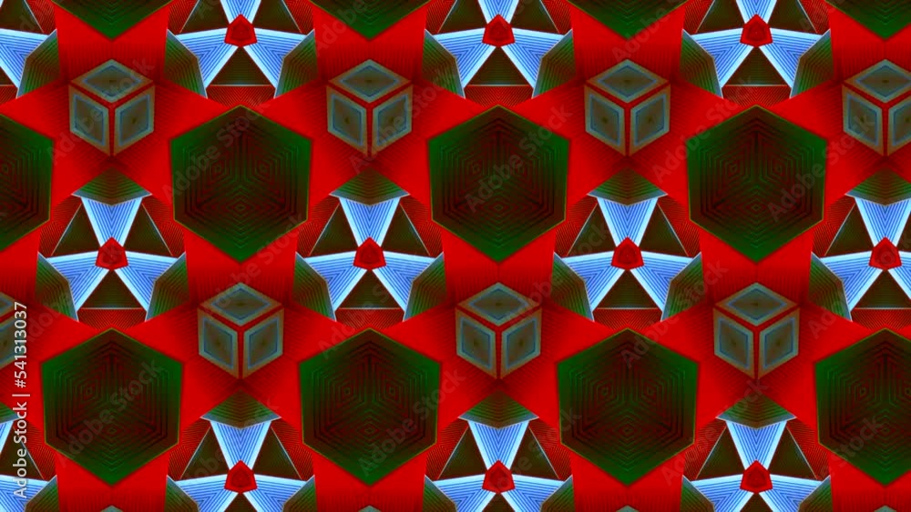 Poster bright flashing pattern of geometric shapes. motion. acid flashing pattern with repeating geometric 