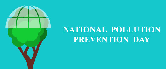 National pollution prevention day, vector banner