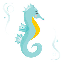Seahorse vector illustration graphic icon