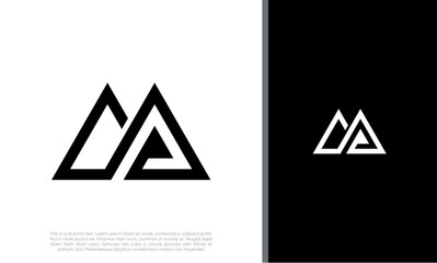 Initials M logo design. Initial Letter Logo. Innovative high tech logo template.	