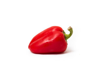 Red Bell Pepper isolated on white background