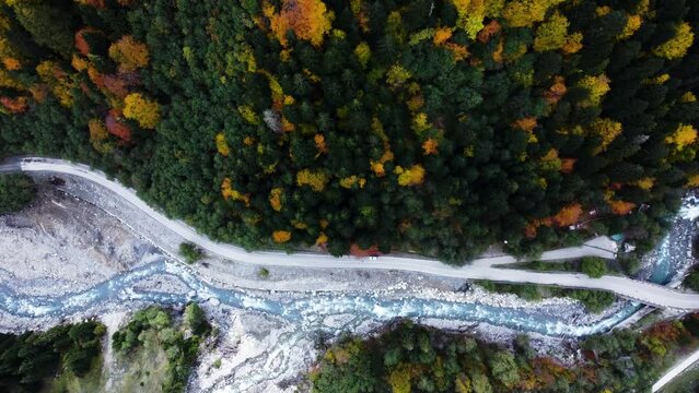 Racha, Autumn, Fairytale, Georgia, Colorful, 