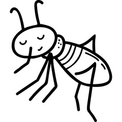 Insect.  mosquito. doodle