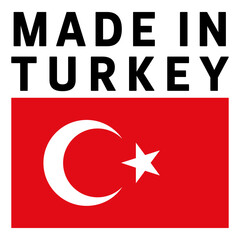 Made in Turkey label illustration