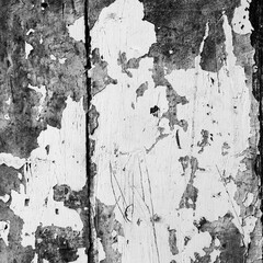 Grunge black and white abstract background. Texture of an old painted cracked wall.