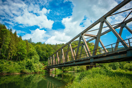 Eisenbahnbr&uuml;cke im Donautal