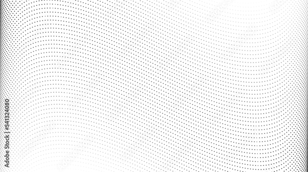 Poster halftone wave lines background. abstract dotted stripes texture. warped and curved lines wallpaper. 