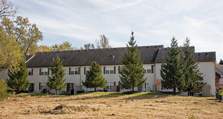 Back of Condo Building with Cleared Land © lawcain