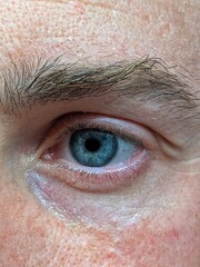 Fototapeta premium close up of a person with eye