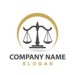 law Logo Template vector illsutration design 1 