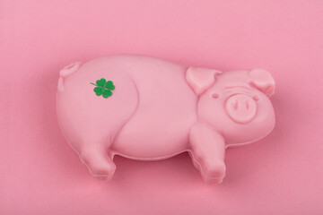 Soap in shape of a Pig with shamrock
