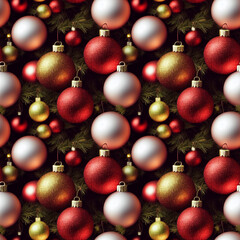 Obraz premium Christmas seamless pattern design. New year package paper