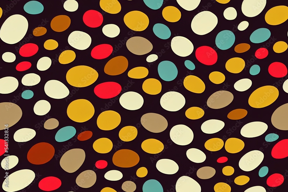 Poster leopard design pattern color mix