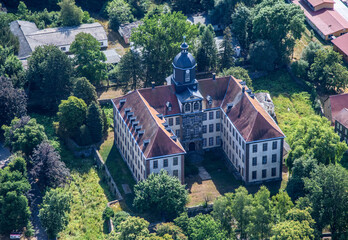 Schloss Friedrichswerth von oben.