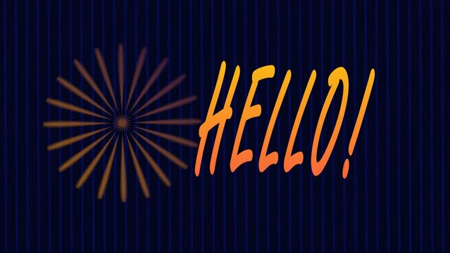 Animation prompt. Beautiful greetings, effective prompt