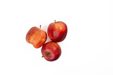 Apple on a white background.
