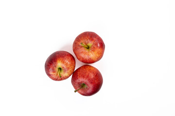 Apple on a white background.