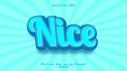 Nice Text Effect With Blue Color