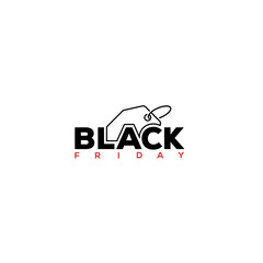 Black Friday logo for advertising, icon, discount tag, level, vector logo template